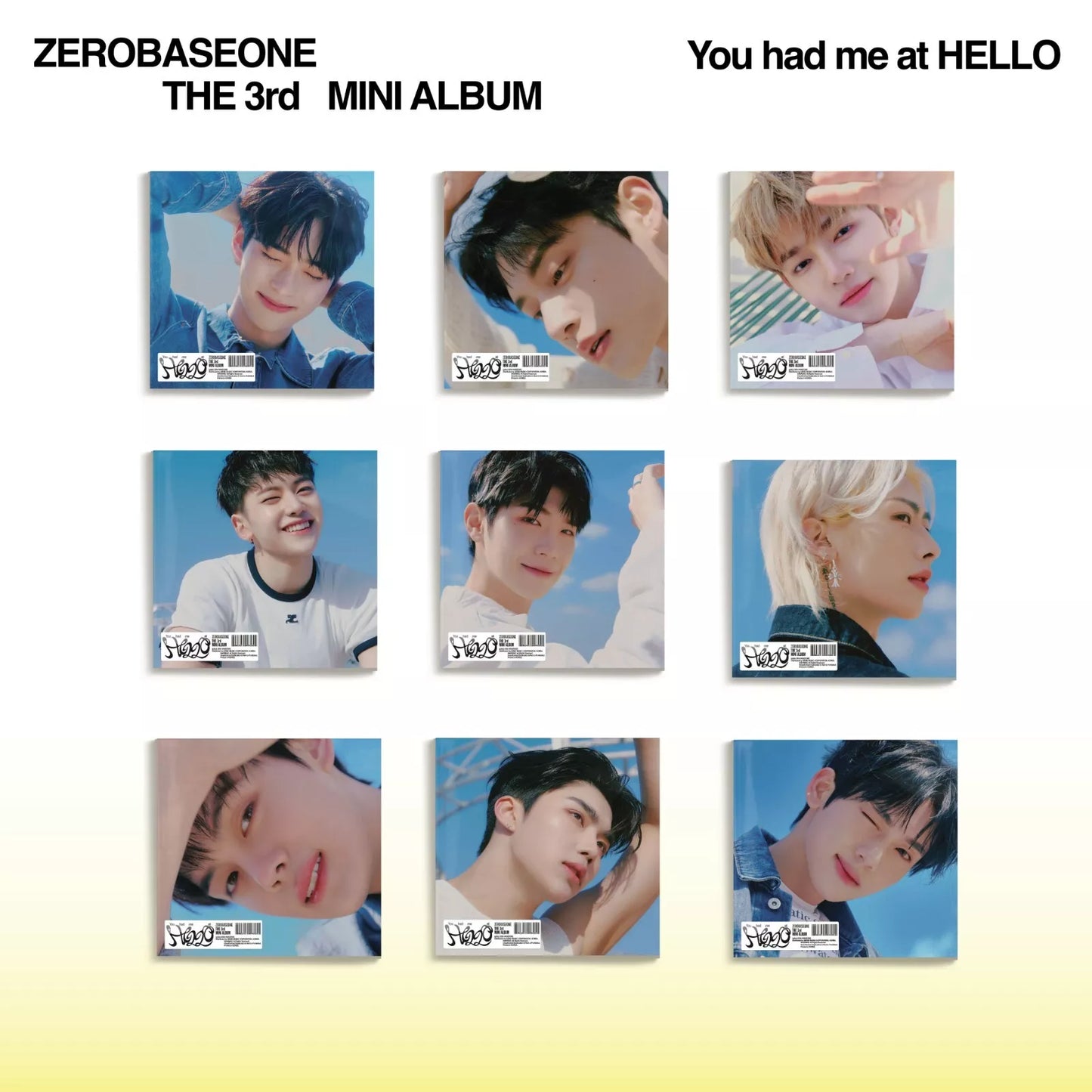 ZEROBASEONE 3RD MINI ALBUM You had me at HELLO DIGIPACK ver.