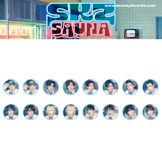 [PRE-ORDER EVENT] Stray Kids JAPAN POP UP STORE 2025 SKZ SAUNA OFFICIAL MD RANDOM PHOTO BADGE