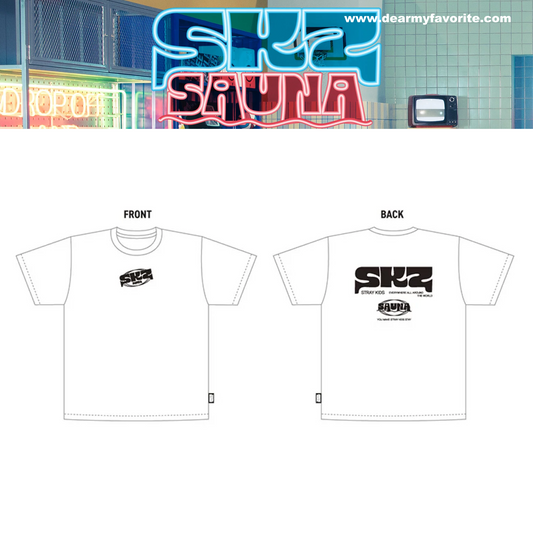 [PRE-ORDER EVENT] Stray Kids JAPAN POP UP STORE 2025 SKZ SAUNA OFFICIAL MD OVERSIZED T-SHIRT