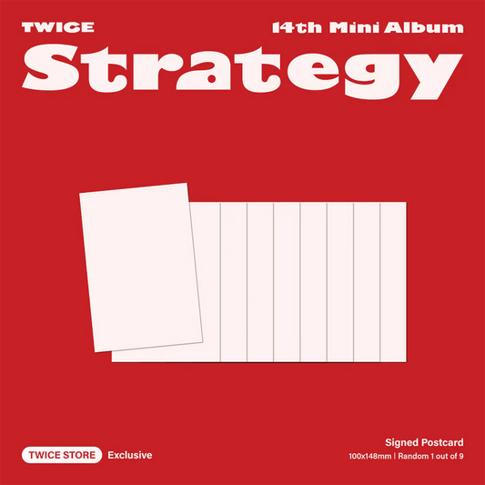 [PRE-ORDER] *SIGNED* TWICE 14th Mini Album STRATEGY