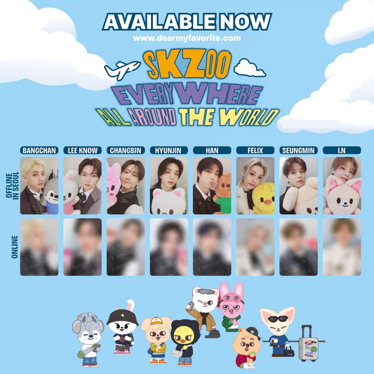 [FAST DELIVERY] Stray Kids [SKZOO EVERYWHERE ALL AROUND THE WORLD in SEOUL] POP-UP STORE OFFICIAL BENEFIT PHOTOCARD