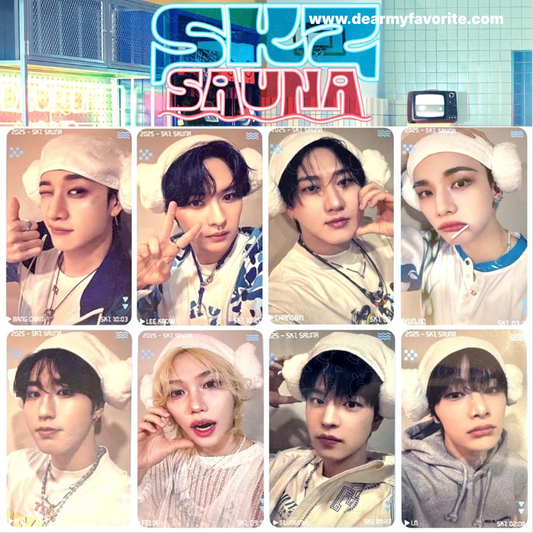 Stray Kids JAPAN POP UP STORE SKZ SAUNA OFFICIAL BENEFIT PHOTOCARD