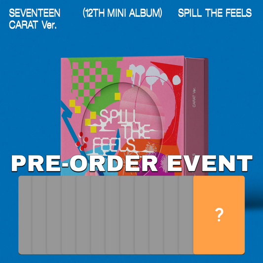 [PRE-ORDER BENEFIT] SEVENTEEN 12th Mini Album SPILL THE FEELS CARAT ver.