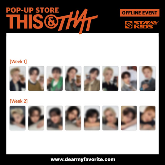 [PRE-ORDER] Stray Kids THIS & THAT POP-UP STORE BENEFIT PHOTOCARD