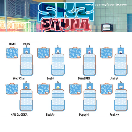[PRE-ORDER EVENT] Stray Kids JAPAN POP UP STORE 2025 SKZ SAUNA OFFICIAL MD TRAVEL POUCH