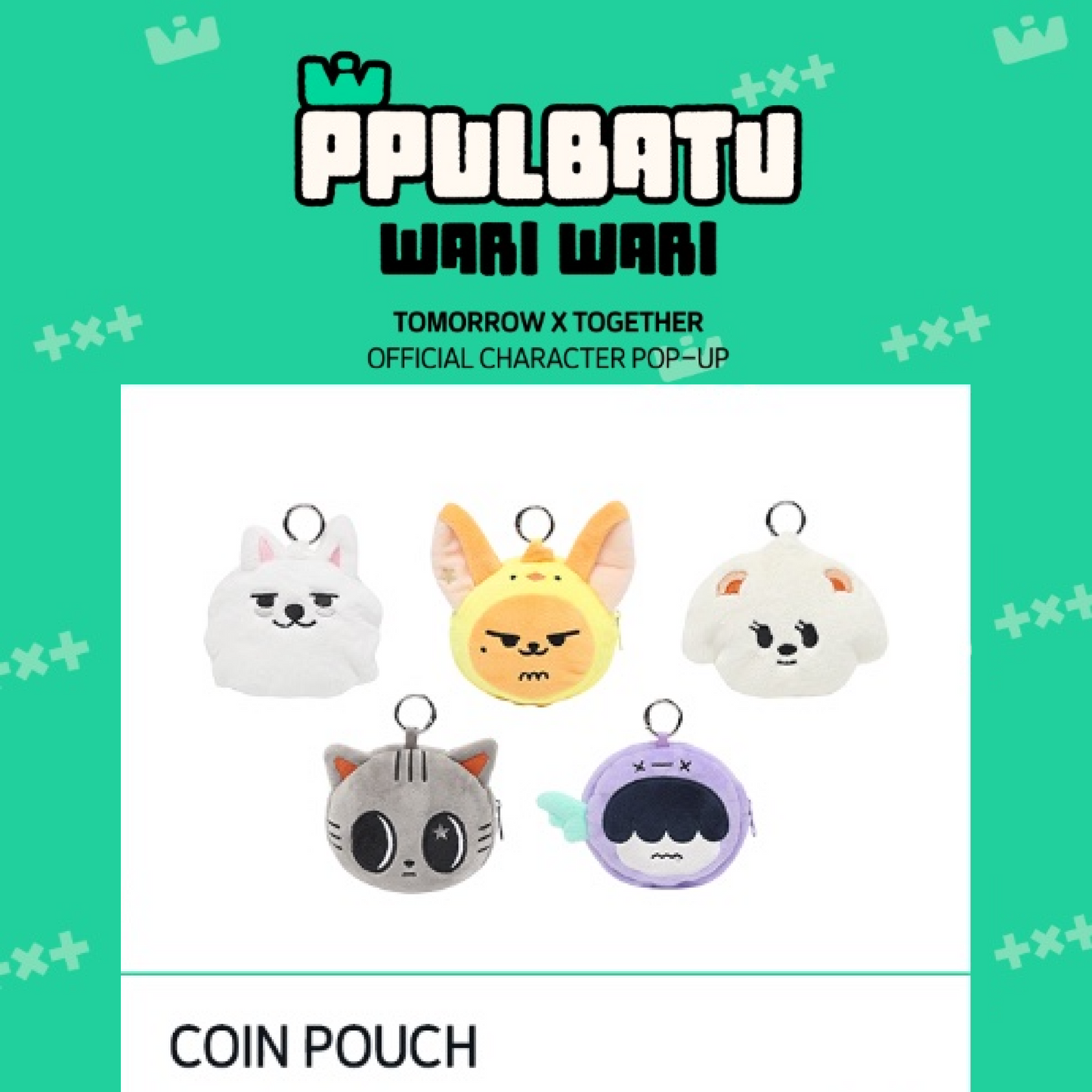 [PRE-ORDER] TOMORROW X TOGETHER Official Character POP-UP MERCH COIN POUCH