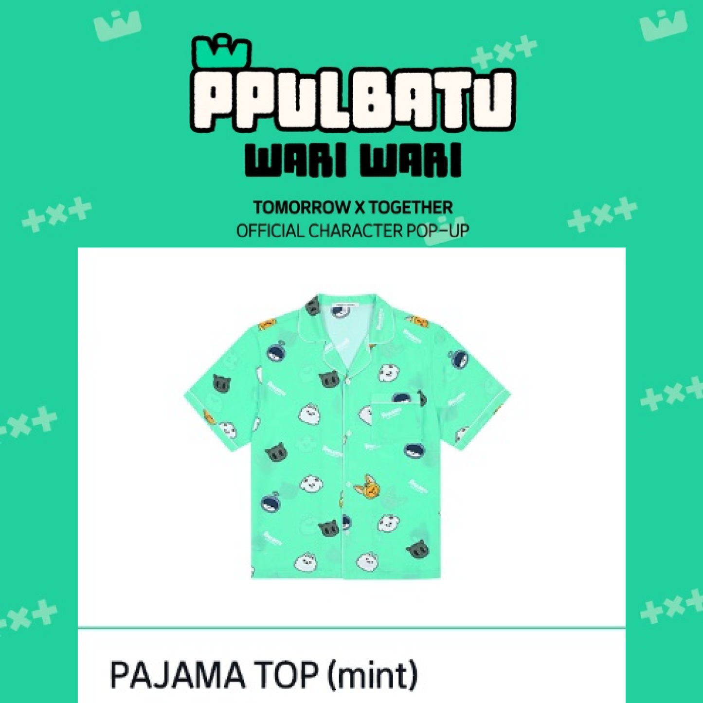 [PRE-ORDER] TOMORROW X TOGETHER Official Character POP-UP MERCH PAJAMA TOP