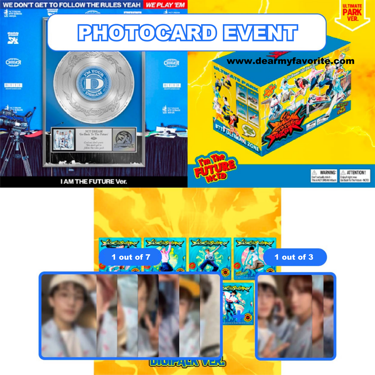 [PRE-ORDER BENEFIT] NCT DREAM 5th Album Go Back To The Future (I AM THE FUTURE + Ultimate Park + Digipack)