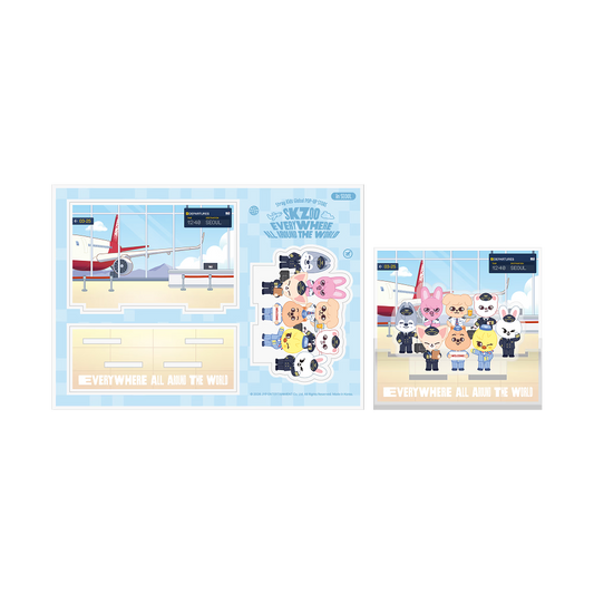 [FAST DELIVERY] Stray Kids SKZOO EVERYWHERE ALL AROUND THE WORLD in SEOUL POP-UP STORE OFFICIAL MD SKZOO ACRYLIC STAND SEOUL Ver.