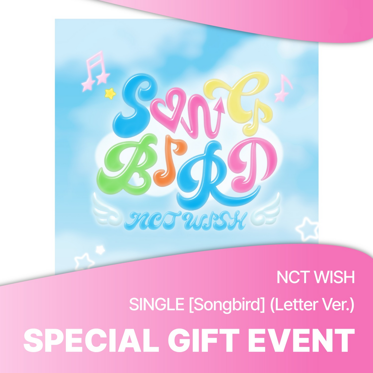 [PRE-ORDER BENEFIT] NCT WISH SINGLE ALBUM Songbird (Letter Ver.)