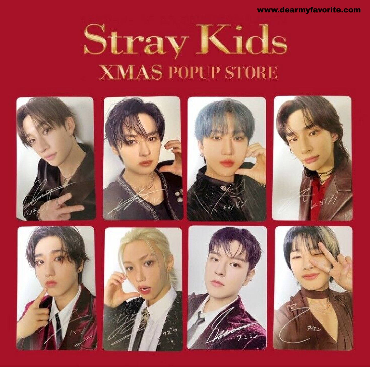 Stray Kids JAPAN XMAS POP UP LIMITED OFFICIAL BENEFIT PHOTOCARD