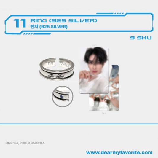 [PRE-ORDER EVENT] ZEROBASEONE BLUE PARADISE POP-UP STORE OFFICIAL MD RING (925 SILVER)