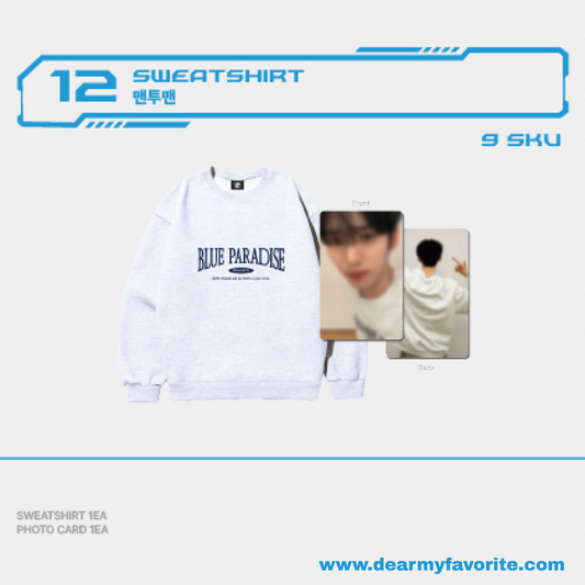 [PRE-ORDER EVENT] ZEROBASEONE BLUE PARADISE POP-UP STORE OFFICIAL MD SWEATSHIRT