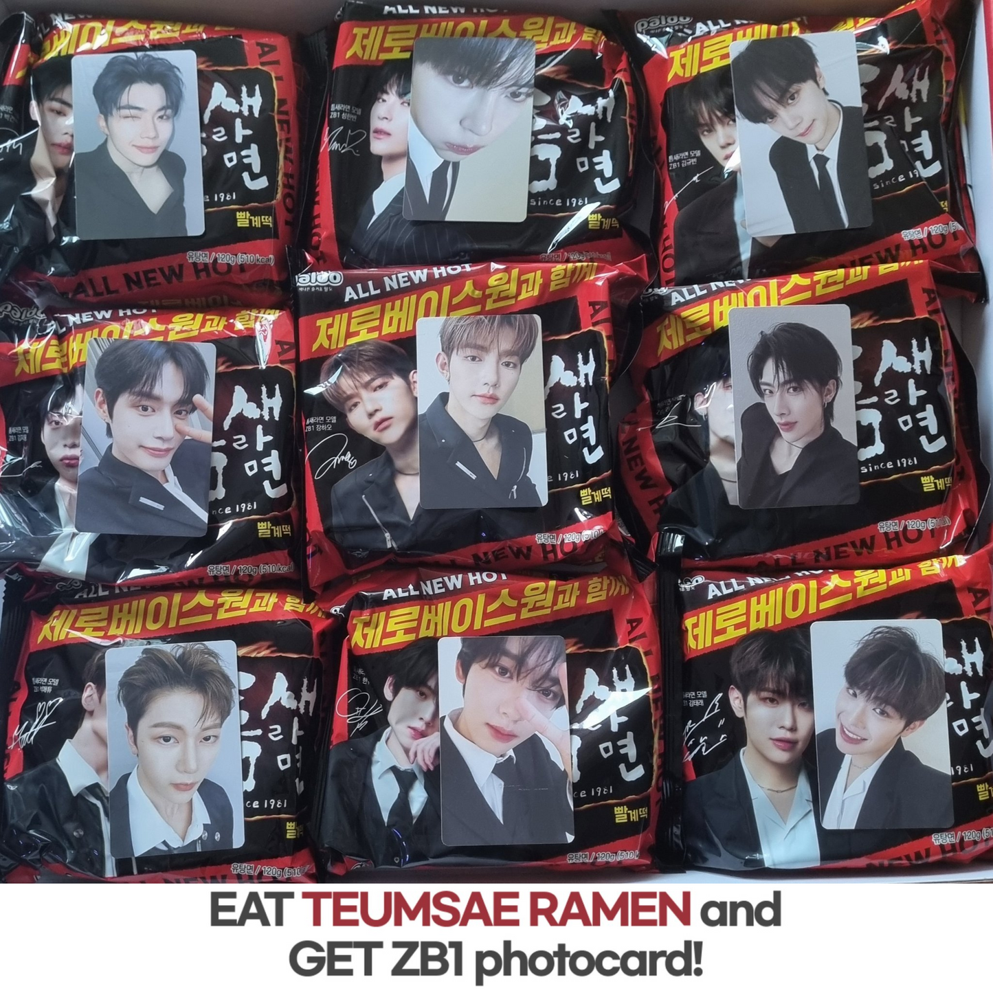 Teumsae Ramen X ZEROBASEONE Special Package + SELFIE PHOTO CARD